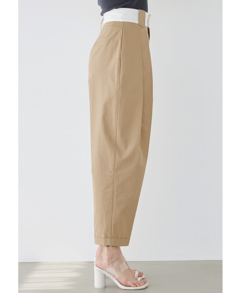 ALEXIA STAM（アリシアスタン）の「Contrast Belt Tuck Pants