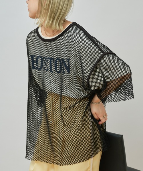 CIAOPANIC TYPY（チャオパニックティピー）の「メッシュアンサンブルTee（Tシャツ/カットソー・メンズ・ブラック/サックスブルー/ベージュ・MEDIUM/LARGE）」の4枚目の写真