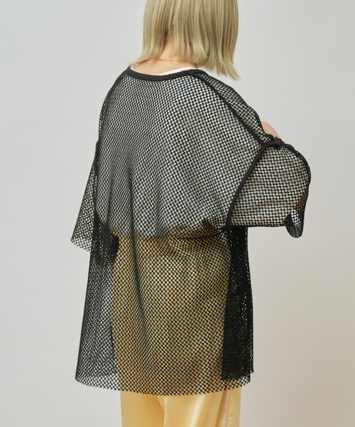 CIAOPANIC TYPY（チャオパニックティピー）の「メッシュアンサンブルTee（Tシャツ/カットソー・メンズ・ブラック/サックスブルー/ベージュ・MEDIUM/LARGE）」の7枚目の写真