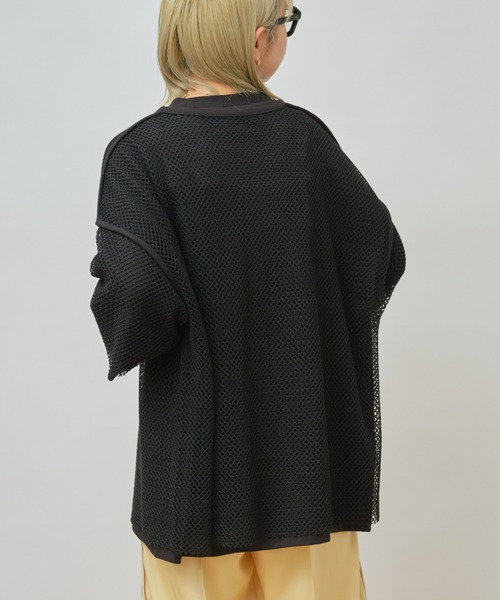 CIAOPANIC TYPY（チャオパニックティピー）の「メッシュアンサンブルTee（Tシャツ/カットソー・メンズ・ブラック/サックスブルー/ベージュ・MEDIUM/LARGE）」の15枚目の写真