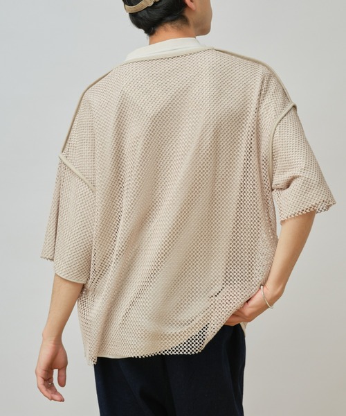 CIAOPANIC TYPY（チャオパニックティピー）の「メッシュアンサンブルTee（Tシャツ/カットソー・メンズ・ブラック/サックスブルー/ベージュ・MEDIUM/LARGE）」の20枚目の写真