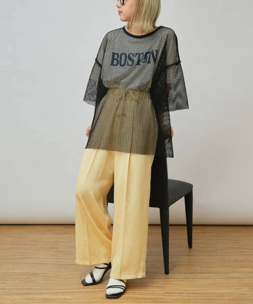 CIAOPANIC TYPY（チャオパニックティピー）の「メッシュアンサンブルTee（Tシャツ/カットソー・メンズ・ブラック/サックスブルー/ベージュ・MEDIUM/LARGE）」の8枚目の写真