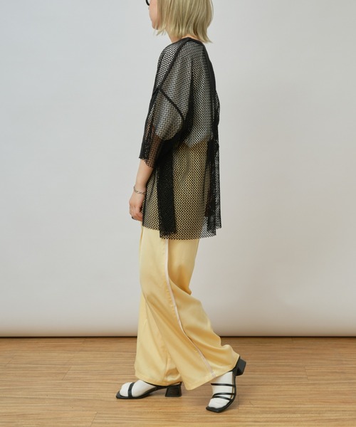 CIAOPANIC TYPY（チャオパニックティピー）の「メッシュアンサンブルTee（Tシャツ/カットソー・メンズ・ブラック/サックスブルー/ベージュ・MEDIUM/LARGE）」の9枚目の写真