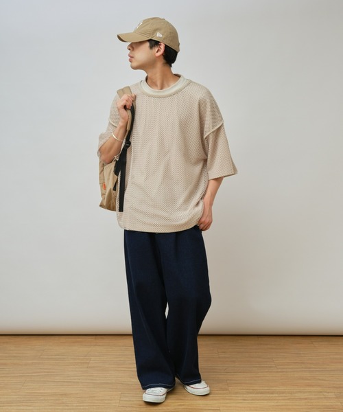 CIAOPANIC TYPY（チャオパニックティピー）の「メッシュアンサンブルTee（Tシャツ/カットソー・メンズ・ブラック/サックスブルー/ベージュ・MEDIUM/LARGE）」の22枚目の写真