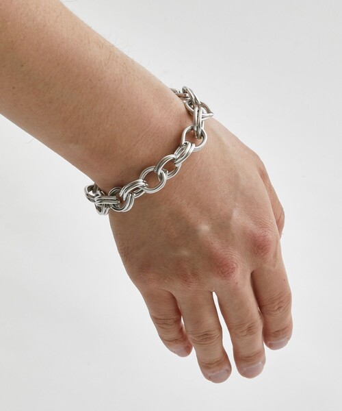PUBLIC TOKYO（パブリックトウキョウ）の「ROYAL CHAIN BRACELET / ロイヤルチェーンブレスレット（ブレスレット・メンズ・シルバー・FREE）」の4枚目の写真