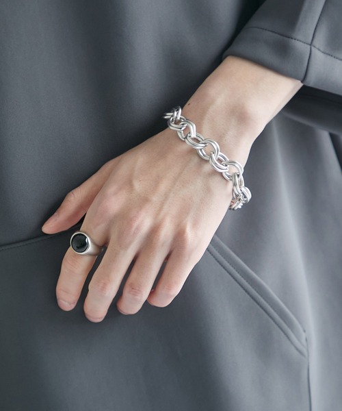 PUBLIC TOKYO（パブリックトウキョウ）の「ROYAL CHAIN BRACELET / ロイヤルチェーンブレスレット（ブレスレット・メンズ・シルバー・FREE）」の5枚目の写真