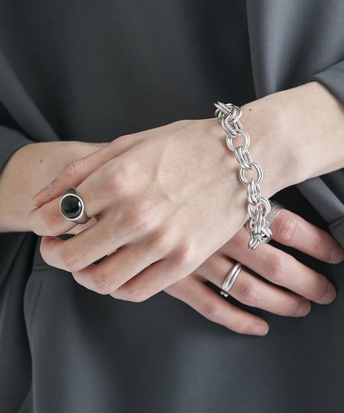 PUBLIC TOKYO（パブリックトウキョウ）の「ROYAL CHAIN BRACELET / ロイヤルチェーンブレスレット（ブレスレット・メンズ・シルバー・FREE）」の6枚目の写真