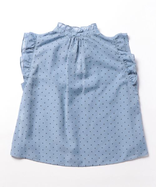 「agnes b.」 ノースリーブブラウス 1 ブルー レディース agnes b. 「agnes b.」 ノースリーブシャツ 36 ブルー