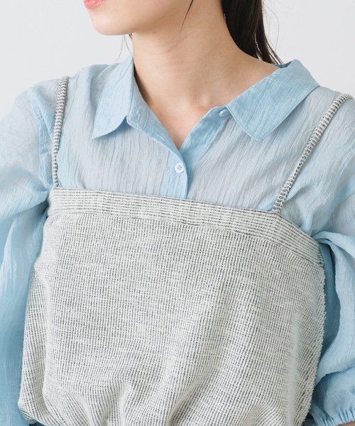 Kastane(カスタネ)の「【SET UP対応】リバーシブルカットビスチェ(その他トップス・レディース・ピンク/ブルー/アイボリー・FREE)」の5枚目の写真