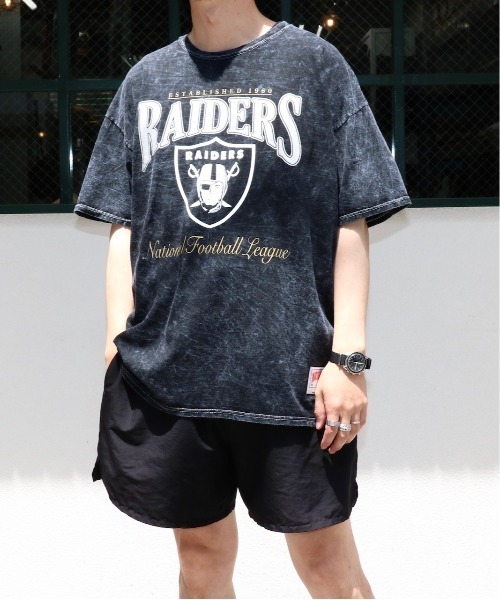 NutmegMills(ナツメグミルズ)の「NUTMEG MILLS /ナツメグミルズ NFL 90S TEE(Tシャツ/カットソー・メンズ・ネイビー/グレー/ブラック・LARGE/MEDIUM)」の2枚目の写真