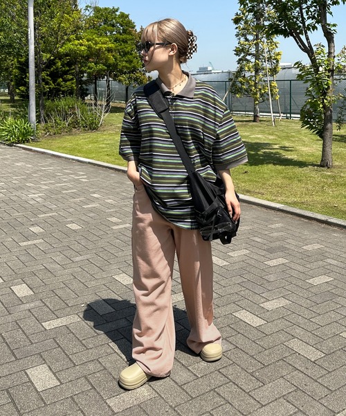 sedacle(セダクル)の「レトロマルチボーダーポロ(ポロシャツ・メンズ・ブラウン/ブラック/グリーン・LARGE/MEDIUM)」の19枚目の写真