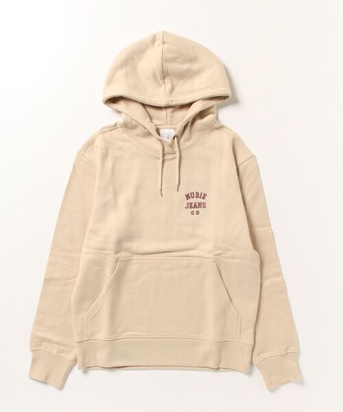 Nudie Jeans（ヌーディージーンズ）の「Franke Logo パーカー（パーカー・メンズ・オフホワイト・SMALL/MEDIUM/LARGE/X-SMALL）」の5枚目の写真