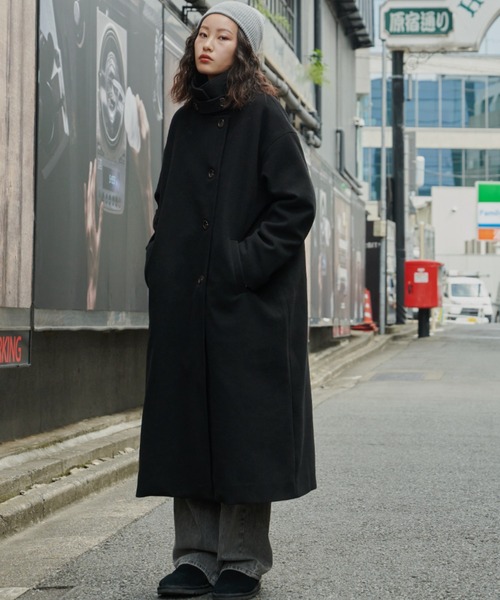 Auntie Rosa Holiday（アンティローザホリデー）の「※入荷禁止※スタンドカラー3WAYロングコート / サイズ展開あり（チェスターコート・レディース・アイボリー/ブラック/カーキ/チェック/ネイビー・SMALL/MEDIUM）」の17枚目の写真