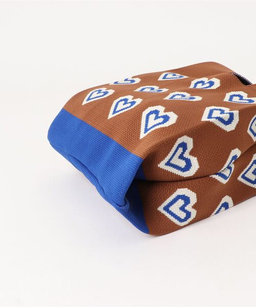 Fun & Daily(ファンアンドデイリー)の「レトロハートマルシェバッグ(ハンドバッグ・レディース・グリーン/ブラウン・FREE)」の6枚目の写真