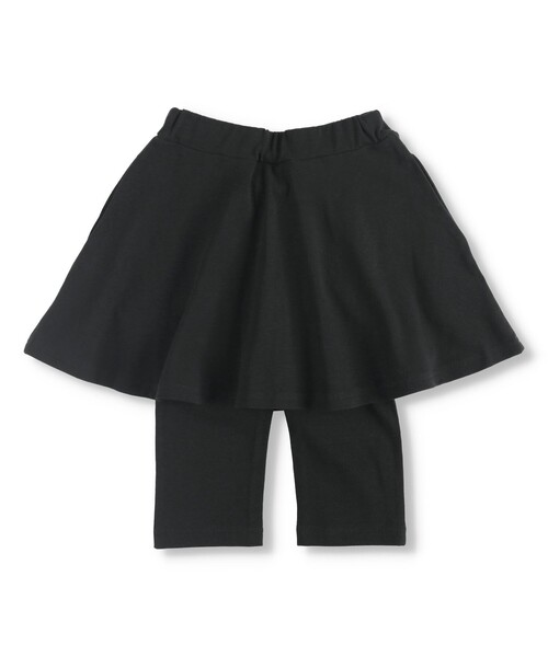 BRANSHES(ブランシェス)の「【WEB限定】6分丈無地スカッツ(スカート・キッズ・ピンク/コバルトブルー/ブラック・110/90/100/130/120/140)」の9枚目の写真