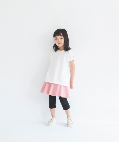 BRANSHES(ブランシェス)の「【WEB限定】6分丈無地スカッツ(スカート・キッズ・ピンク/コバルトブルー/ブラック・110/90/100/130/120/140)」の6枚目の写真