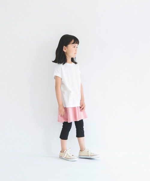 BRANSHES(ブランシェス)の「【WEB限定】6分丈無地スカッツ(スカート・キッズ・ピンク/コバルトブルー/ブラック・110/90/100/130/120/140)」の5枚目の写真