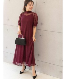 PREFERIR（プレフェリール）の「【体型カバー】結婚式 オケージョン レース Ａライン ロングドレス（インナー付き)（ドレス）」