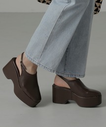 ◆厚底バックスリングサンダル