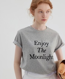 フレンチスリーブラウンドネックレタリングTシャツ FX23S268【Fano Studios】