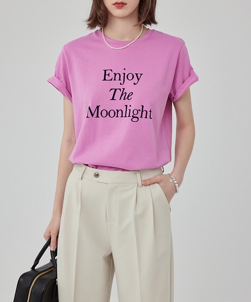 tシャツ プチハイネック フレンチスリーブ ギャザー Tシャツ FQ25S068「Fano Studios」「2025SS」 レディース メンズ フレンチスリーブラウンドネックレタリングTシャツ FX23S268