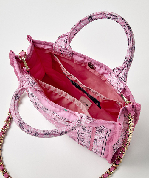 LeSportsac（レスポートサック）の「SM CHAIN QUILT TOTE バンダナ