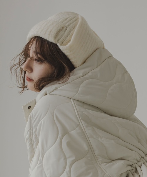 rectangle（レクタングル）の「フライトビーニー/ フライトニットキャップ（ニットキャップ/ビーニー・レディース・チャコールグレー/ベージュ/アイボリー・FREE）」の15枚目の写真