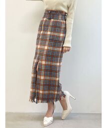 フリンジタイトスカート