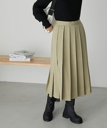 forksy. | 【forksy.】プリーツ膝丈スカート(スカート)