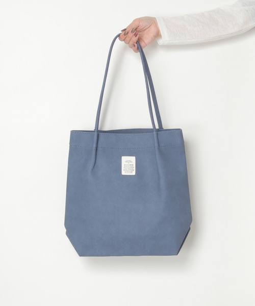 ikka（イッカ）の「GOKU楽PUトートバッグ（トートバッグ・レディース・グリーン/ベージュ/ブラック/マスタード/イエロー/オフホワイト/グレー/ブルー/シルバー系/ネイビー/オレンジ/キャメル/ブルー系その他/ブラウン/ワイン・FREE）」の9枚目の写真