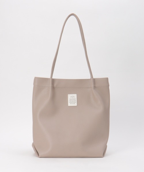 ikka（イッカ）の「GOKU楽PUトートバッグ（トートバッグ・レディース・グリーン/ベージュ/ブラック/マスタード/イエロー/オフホワイト/グレー/ブルー/シルバー系/ネイビー/オレンジ/キャメル/ブルー系その他/ブラウン/ワイン・FREE）」の17枚目の写真