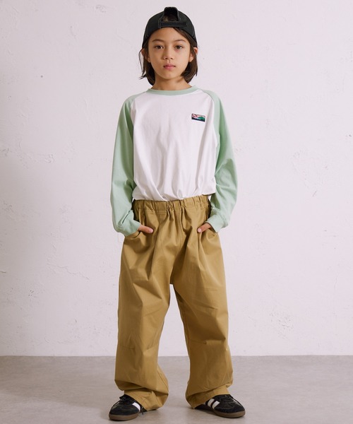 PAIRMANON STREET（ペアマノンストリート）の「【PAIRMANON STREET】サーカス バルーン シルエット パンツ（カーゴパンツ・キッズ・ブラック/カーキ/ベージュ/オフホワイト/オレンジ/ブルー/インディゴブルー/ピンク/ネイビー/ライトイエロー/ライトブルー・160/100/120/110/140/90/130/150）」の22枚目の写真