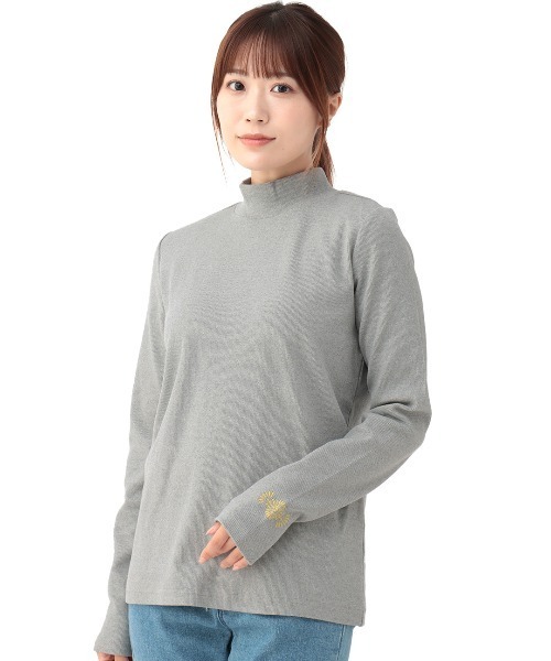 チチカカ（チチカカ）の「スパンテレコタートルプルオーバー（Tシャツ/カットソー・レディース・ブルーグリーン/ブラック/グレー/ボルドー・FREE）」の10枚目の写真