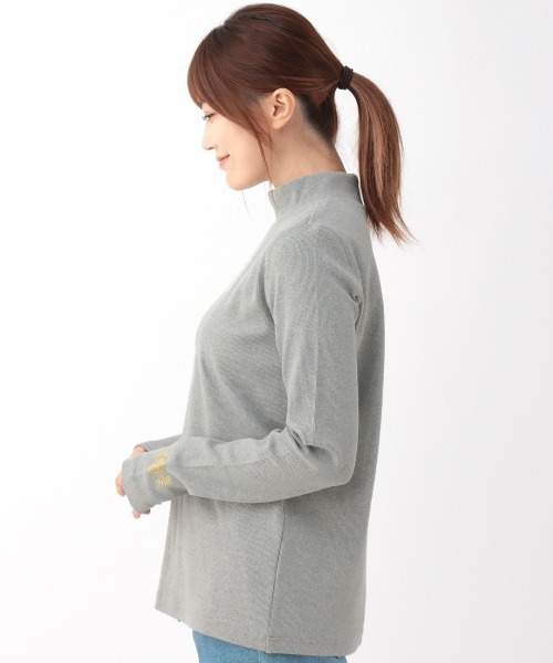 チチカカ（チチカカ）の「スパンテレコタートルプルオーバー（Tシャツ/カットソー・レディース・ブルーグリーン/ブラック/グレー/ボルドー・FREE）」の13枚目の写真