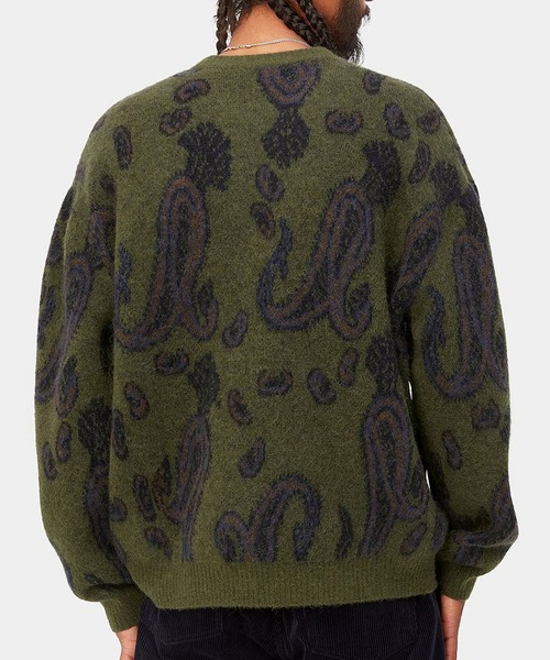 Carhartt WIP（カーハートダブリューアイピー）の「Carhartt WIP/カーハートダブリューアイピー MEDFORD SWEATER ニットセーター アルパカ I032349（ニット/セーター・メンズ・ブラウン/グリーン・L/S/M）」の6枚目の写真