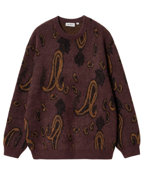 Carhartt WIP（カーハートダブリューアイピー）の「Carhartt WIP/カーハートダブリューアイピー MEDFORD SWEATER ニットセーター アルパカ I032349（ニット/セーター・メンズ・ブラウン/グリーン・L/S/M）」の3枚目の写真