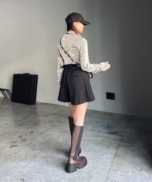 【 】CKJ プリーツフレアショートパンツ◆送料無料◆ セール】プリーツフレアショートパンツ（その他パンツ