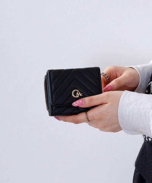 CECIL McBEE（セシルマクビー）の「QUILT　WALLET　ミニウォレット（財布・レディース・ベージュ/ブラック/イエロー・F）」の18枚目の写真