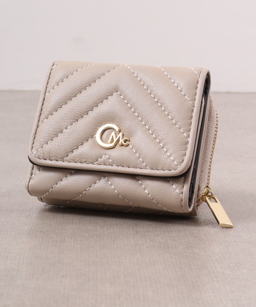 CECIL McBEE（セシルマクビー）の「QUILT　WALLET　ミニウォレット（財布・レディース・ベージュ/ブラック/イエロー・F）」の21枚目の写真