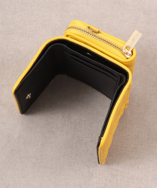 CECIL McBEE（セシルマクビー）の「QUILT　WALLET　ミニウォレット（財布・レディース・ベージュ/ブラック/イエロー・F）」の11枚目の写真