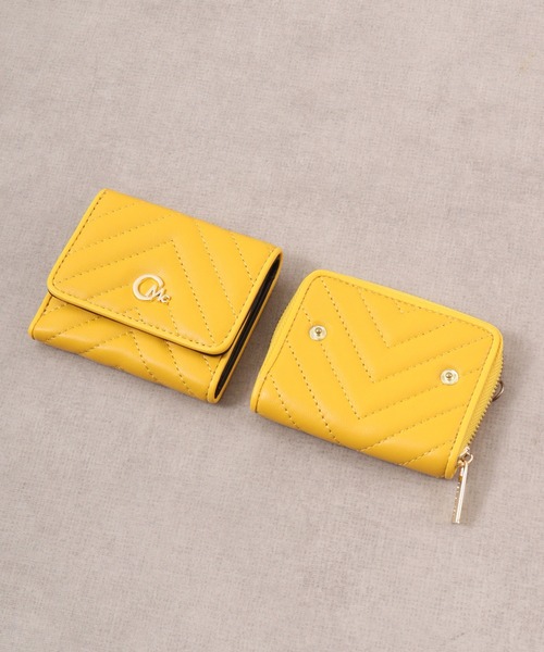 CECIL McBEE（セシルマクビー）の「QUILT　WALLET　ミニウォレット（財布・レディース・ベージュ/ブラック/イエロー・F）」の7枚目の写真