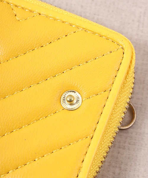 CECIL McBEE（セシルマクビー）の「QUILT　WALLET　ミニウォレット（財布・レディース・ベージュ/ブラック/イエロー・F）」の10枚目の写真