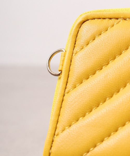CECIL McBEE（セシルマクビー）の「QUILT　WALLET　ミニウォレット（財布・レディース・ベージュ/ブラック/イエロー・F）」の9枚目の写真
