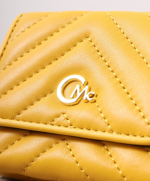 CECIL McBEE（セシルマクビー）の「QUILT　WALLET　ミニウォレット（財布・レディース・ベージュ/ブラック/イエロー・F）」の8枚目の写真