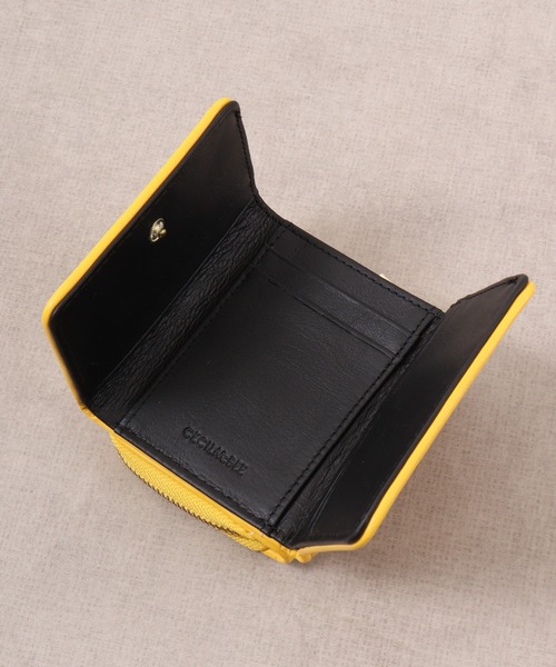 CECIL McBEE（セシルマクビー）の「QUILT　WALLET　ミニウォレット（財布・レディース・ベージュ/ブラック/イエロー・F）」の13枚目の写真