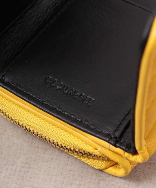 CECIL McBEE（セシルマクビー）の「QUILT　WALLET　ミニウォレット（財布・レディース・ベージュ/ブラック/イエロー・F）」の14枚目の写真