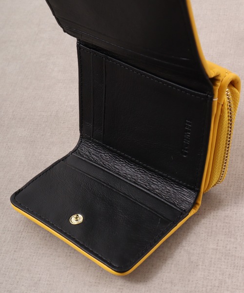 CECIL McBEE（セシルマクビー）の「QUILT　WALLET　ミニウォレット（財布・レディース・ベージュ/ブラック/イエロー・F）」の16枚目の写真
