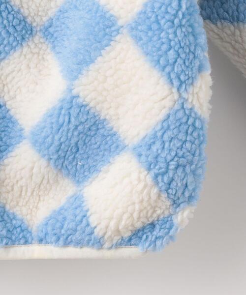 green label relaxing（グリーンレーベルリラクシング）の「TJ 総柄 タマボア ブルゾン 110cm-130cm（その他アウター・キッズ・ライトブルー/オフホワイト/ライラック・S130/XS110）」の7枚目の写真