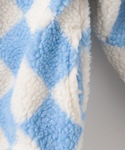 green label relaxing（グリーンレーベルリラクシング）の「TJ 総柄 タマボア ブルゾン 110cm-130cm（その他アウター・キッズ・ライトブルー/オフホワイト/ライラック・S130/XS110）」の8枚目の写真