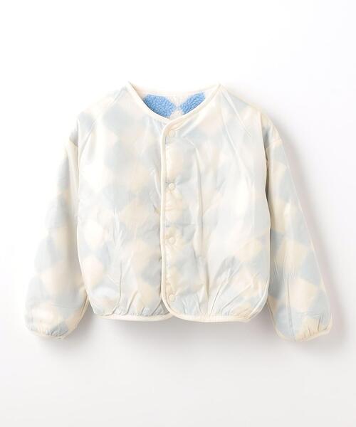 green label relaxing（グリーンレーベルリラクシング）の「TJ 総柄 タマボア ブルゾン 110cm-130cm（その他アウター・キッズ・ライトブルー/オフホワイト/ライラック・S130/XS110）」の11枚目の写真